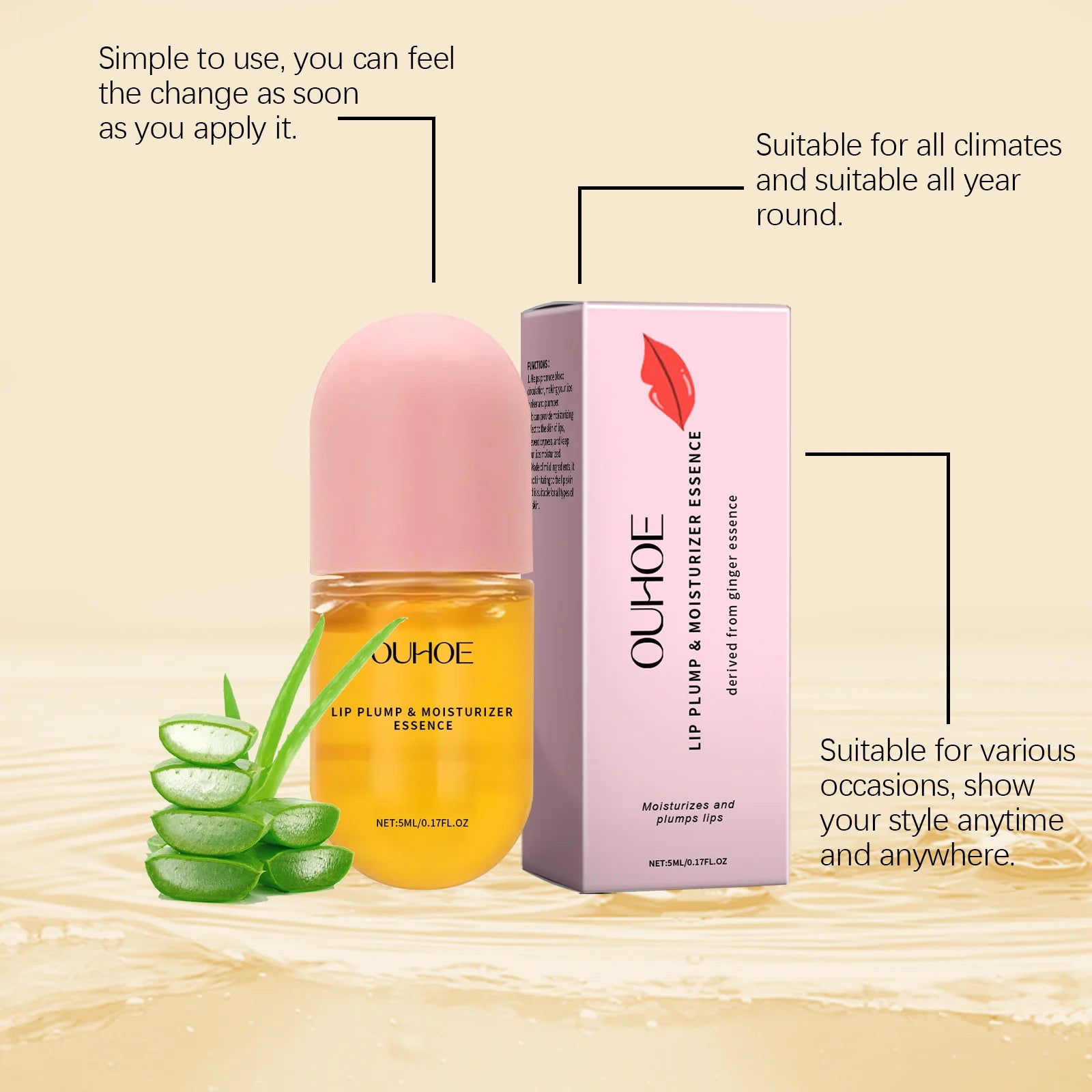 Ouhoe Dark Lip Repair Balm – Pink Lip Oil