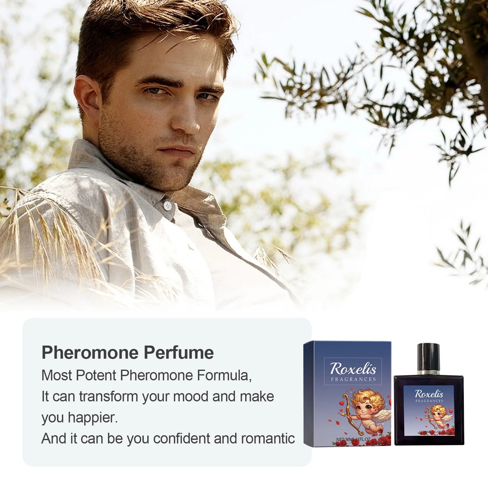 Roxelis 30ml Cupid Cologne – Refreshing Men’s Scent