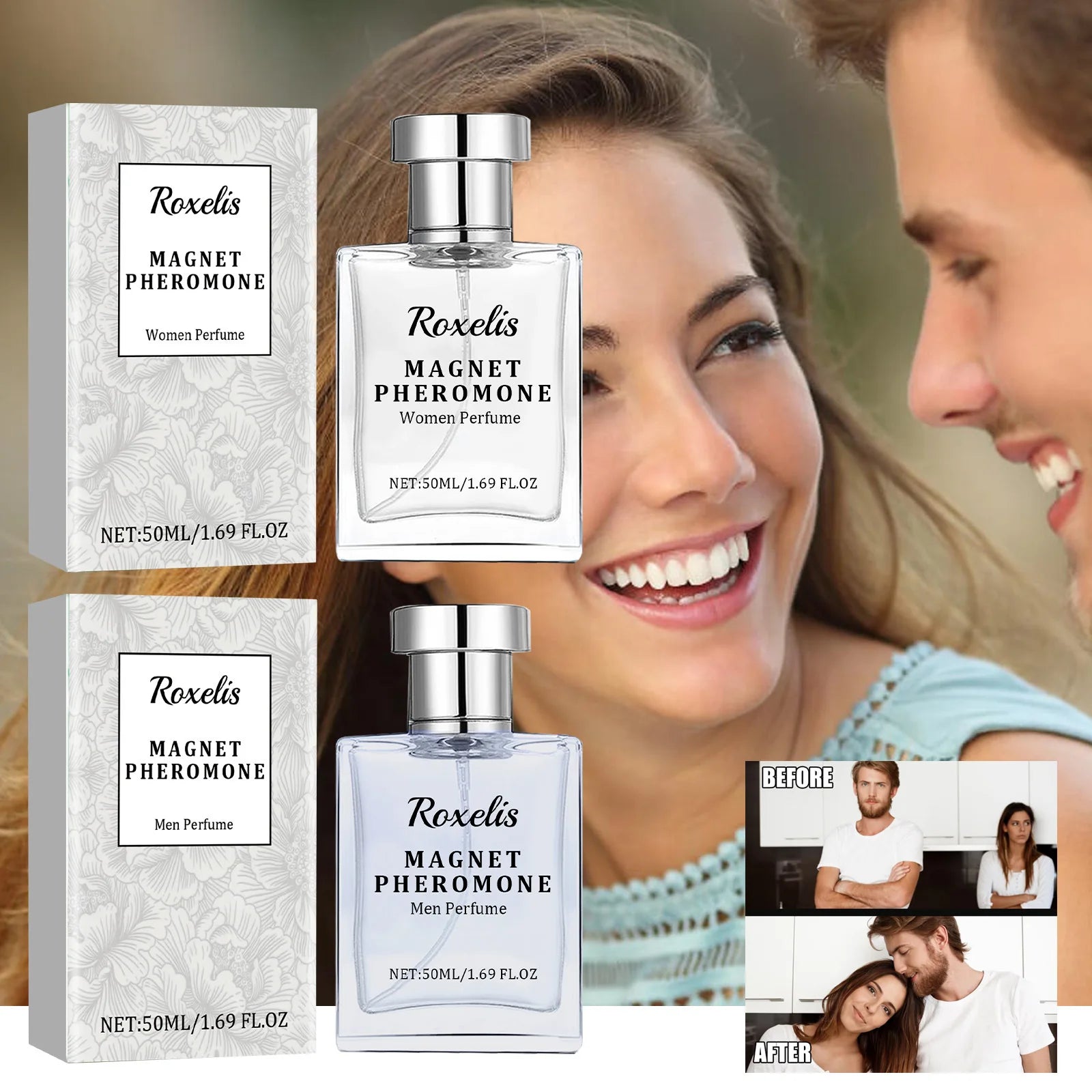 Roxelis 50ml Magnet Pheromone Perfume – Unisex Lasting Scent