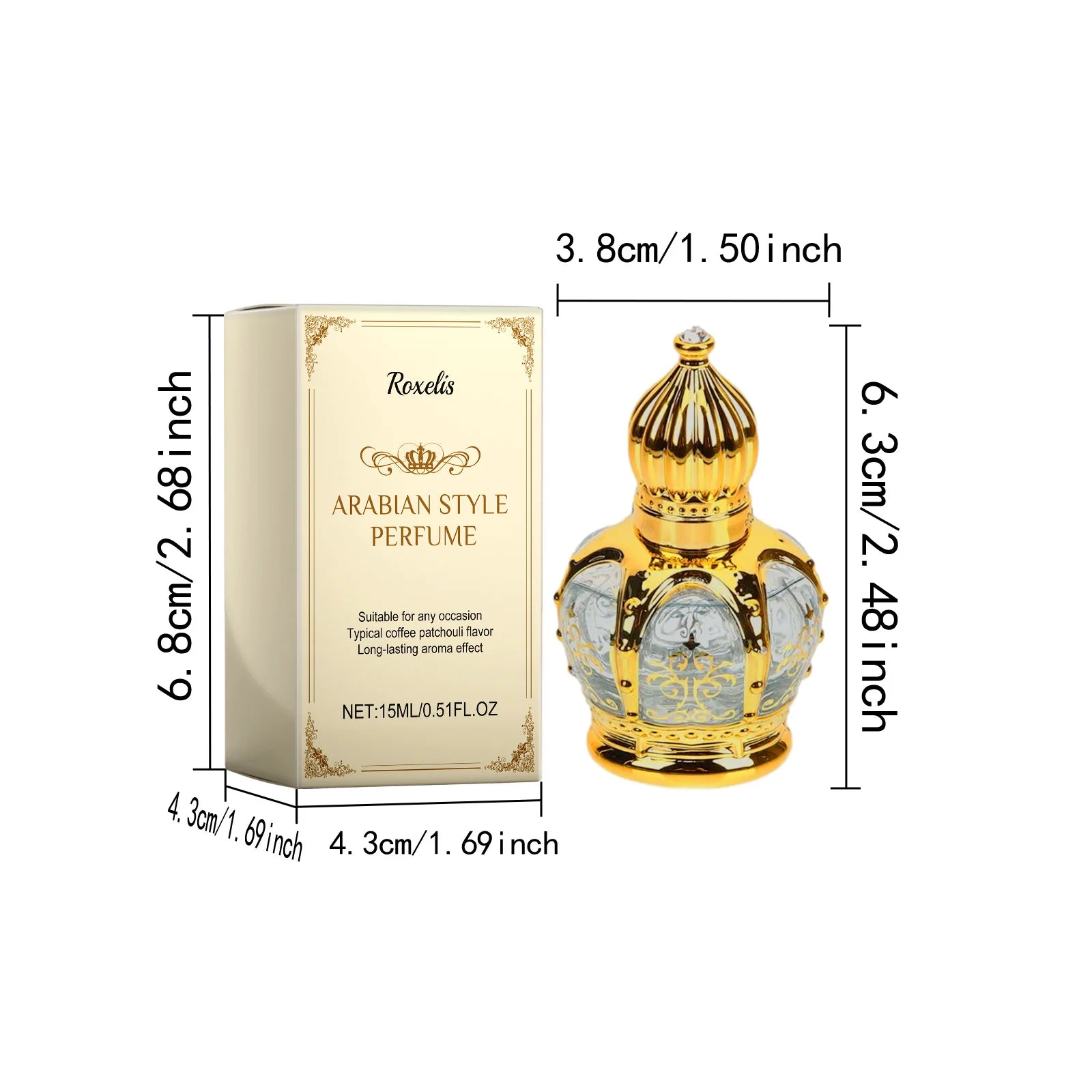 Roxelis Coffee Perfume – 15ml Arabian Scent
