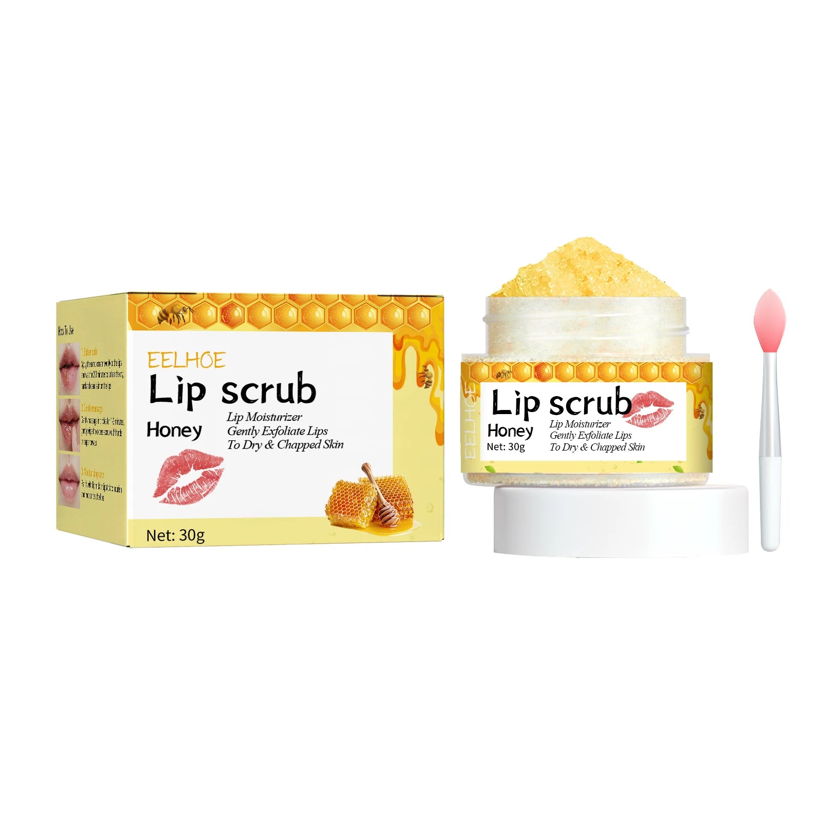 Eelhoe Honey Lip Scrub – Exfoliate & Moisturize