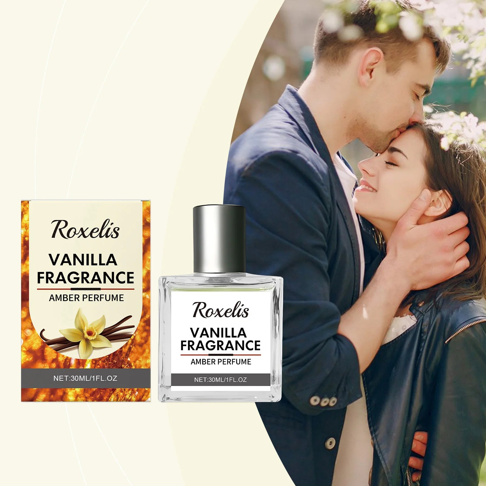 Roxelis 30ml Vanilla Amber Perfume – Fresh Wood Scent