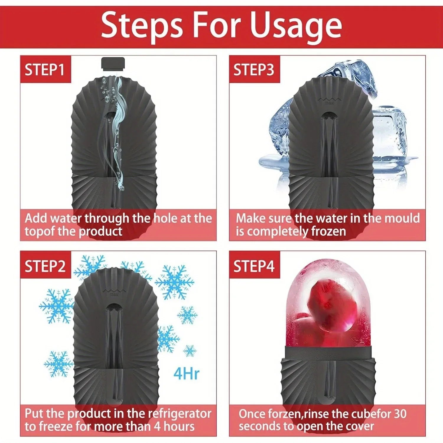 Ice Face Roller Silicone Massager – Pore Shrink & Skin Care