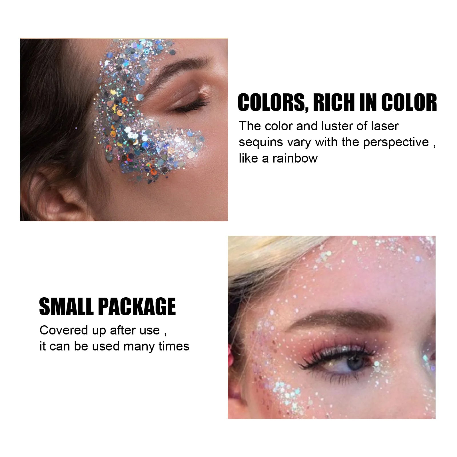 Body Glitter Gel Sequins – Long-Lasting Mermaid Sparkle
