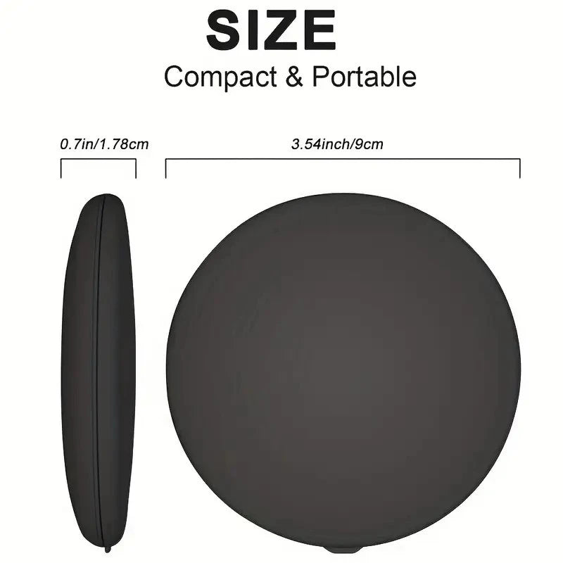 Lighted Travel Makeup Mirror – 2X/5X Magnification, Double-Sided Folding