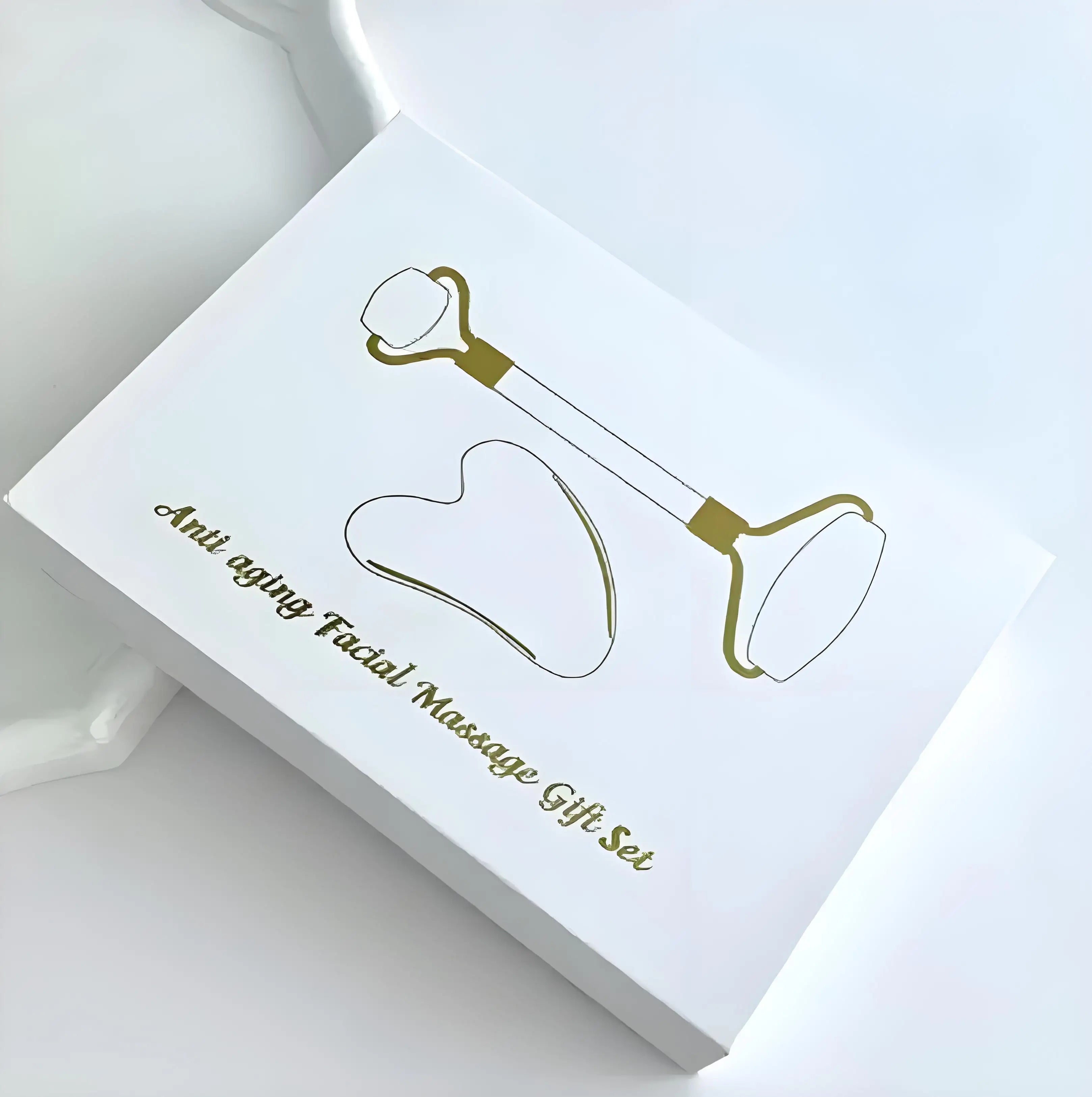 Jade Roller & Gua Sha Dual Head Facial Massage Set