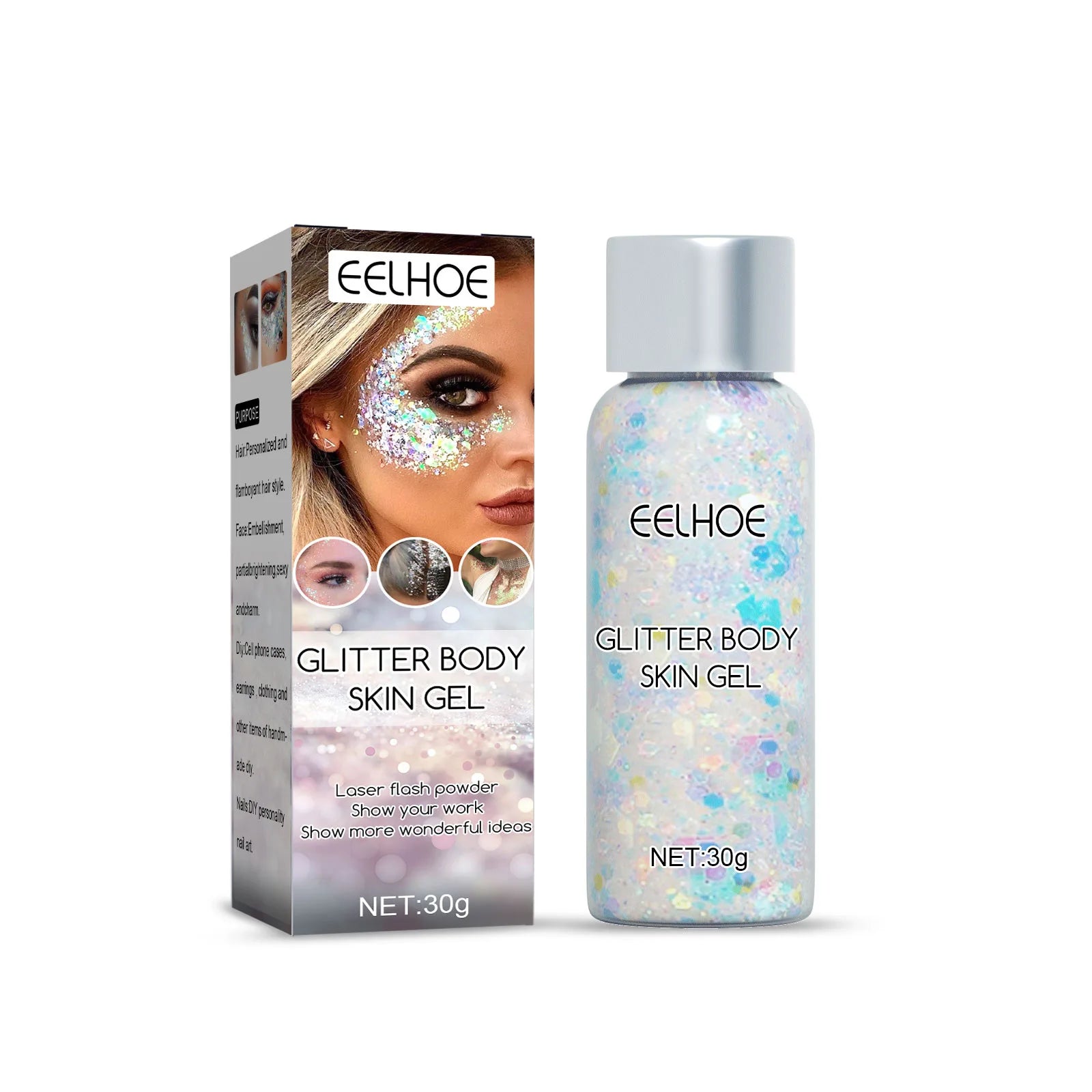 Body Glitter Gel Sequins – Long-Lasting Mermaid Sparkle
