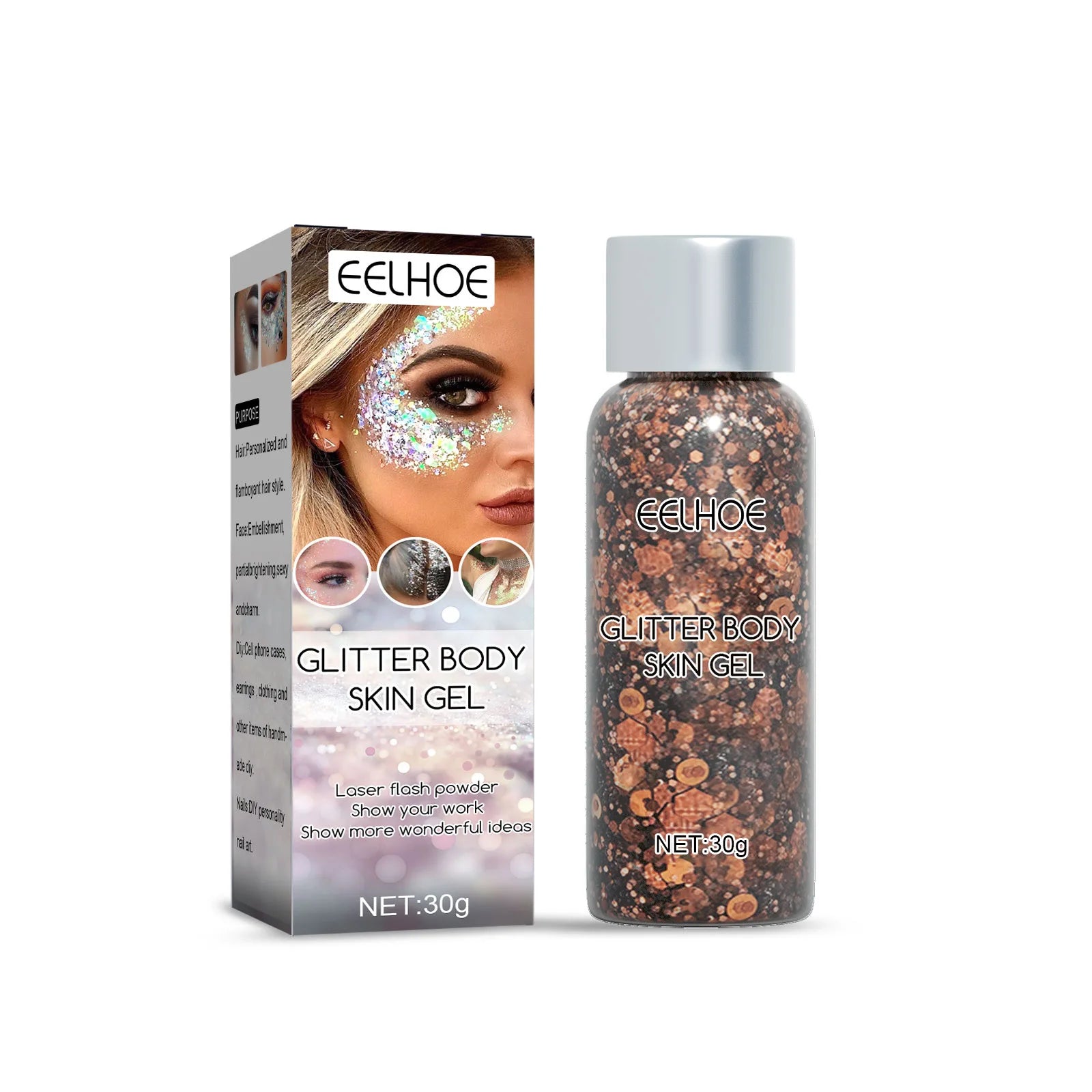 Body Glitter Gel Sequins – Long-Lasting Mermaid Sparkle