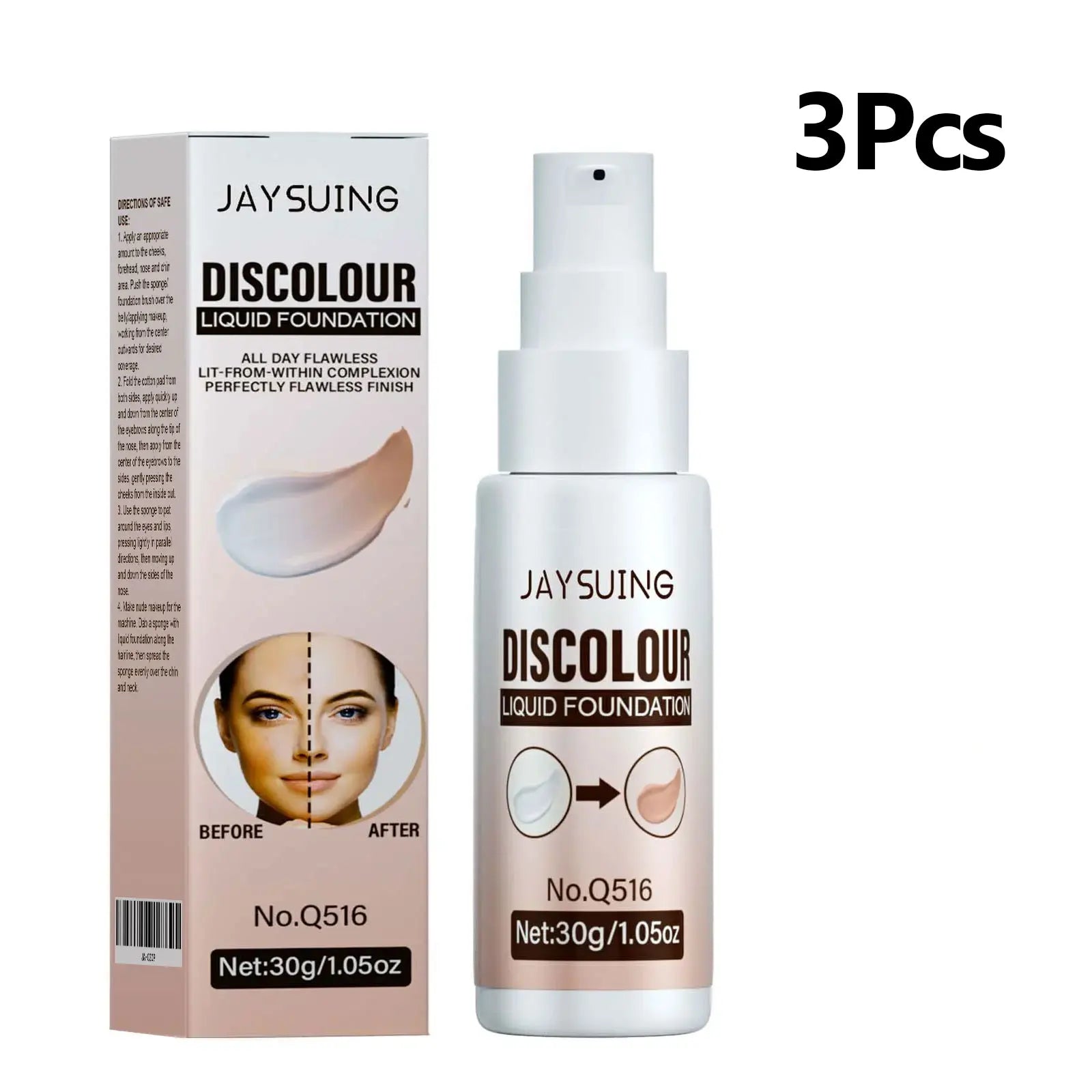 Jaysuing Color-Changing Waterproof Liquid Foundation