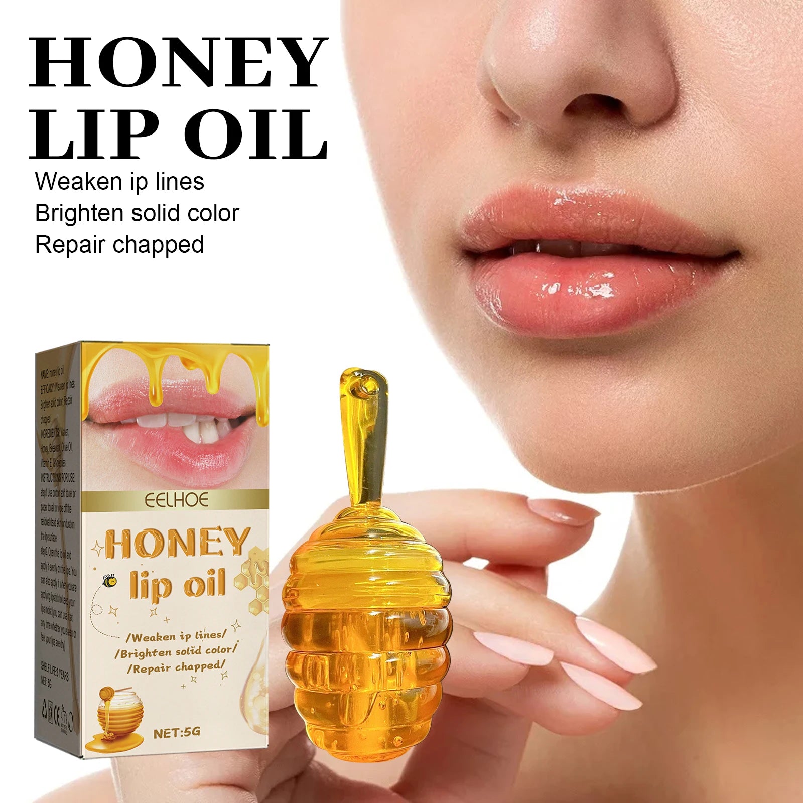 Honey Lip Oil – Moisturizing Beeswax Balm