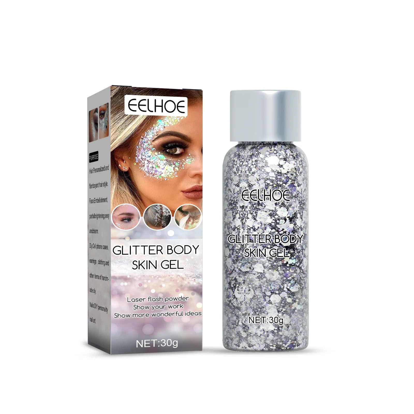 Body Glitter Gel Sequins – Long-Lasting Mermaid Sparkle