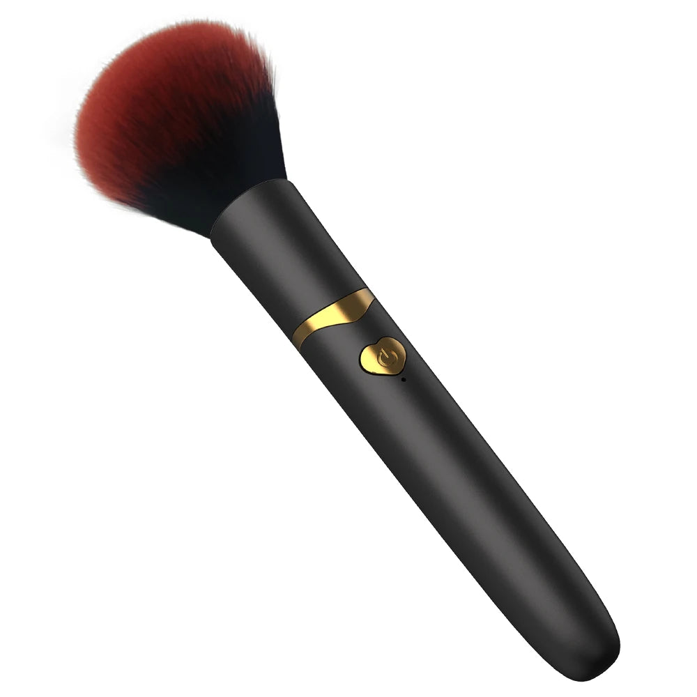 2-in-1 Electric Vibration Foundation Brush – Portable & Rechargeable