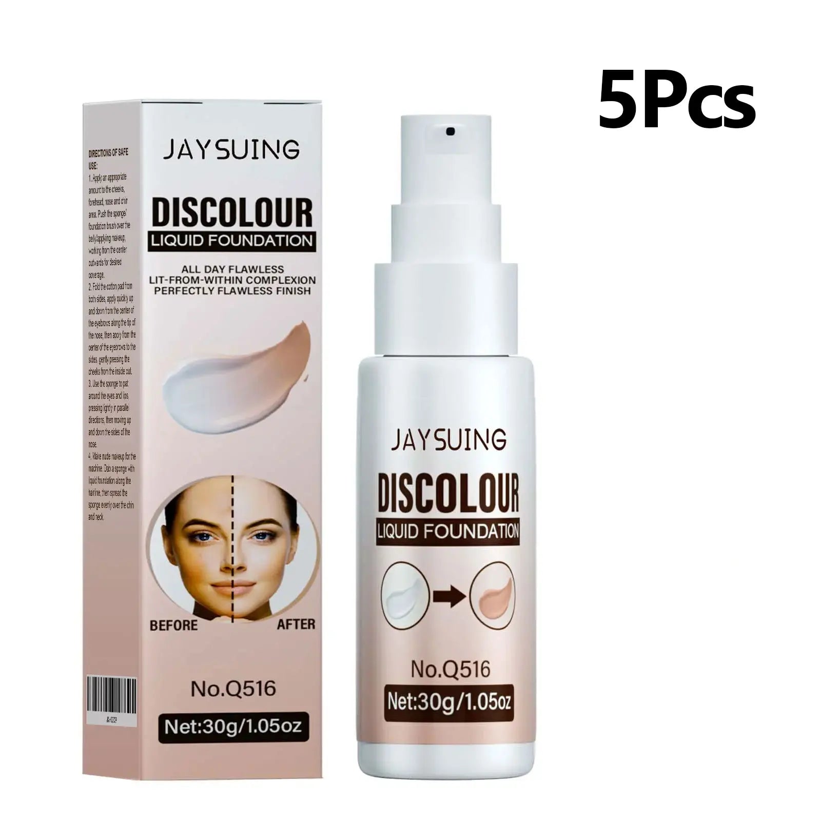 Jaysuing Color-Changing Waterproof Liquid Foundation