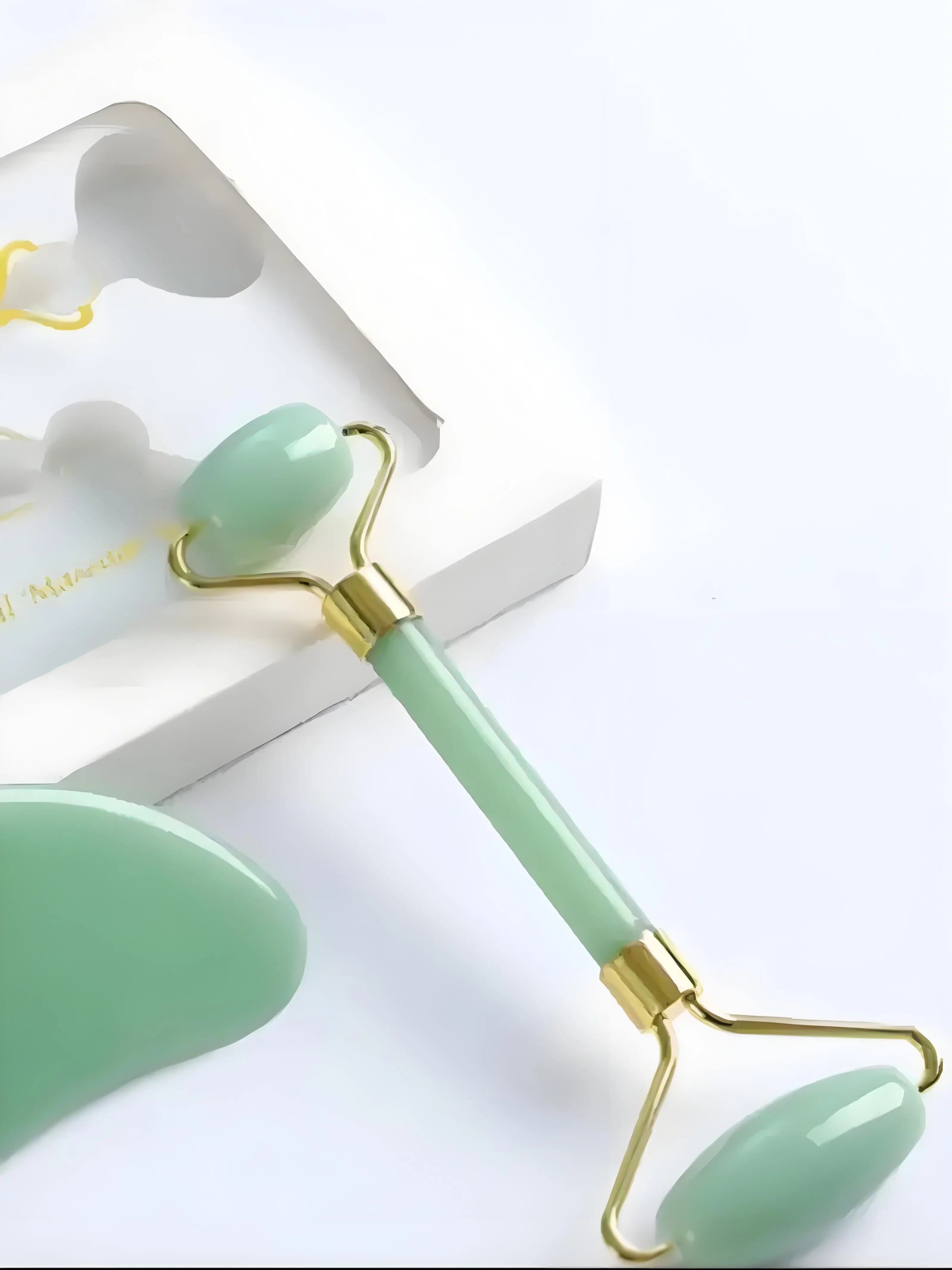 Jade Roller & Gua Sha Dual Head Facial Massage Set