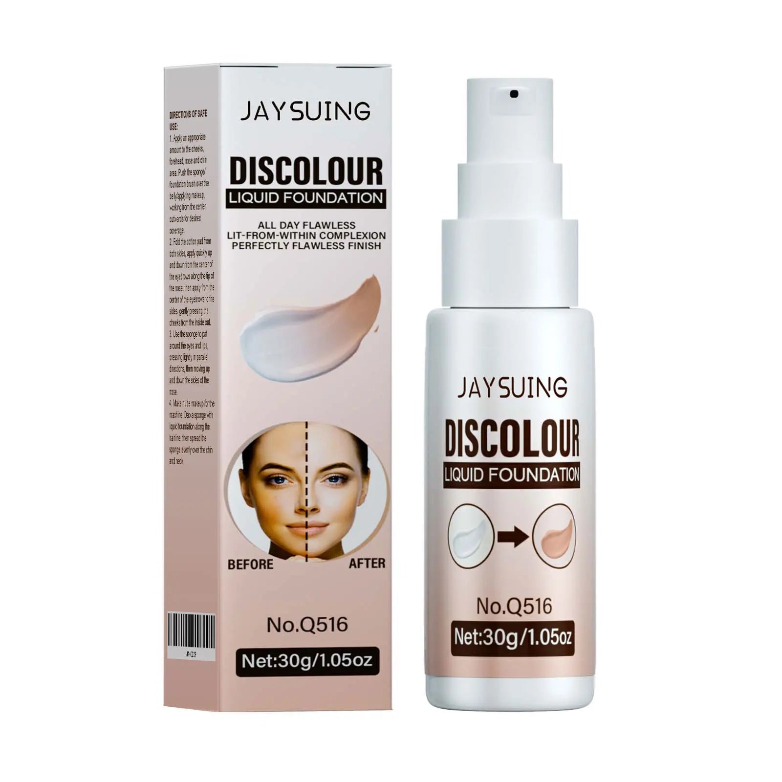 Jaysuing Color-Changing Waterproof Liquid Foundation