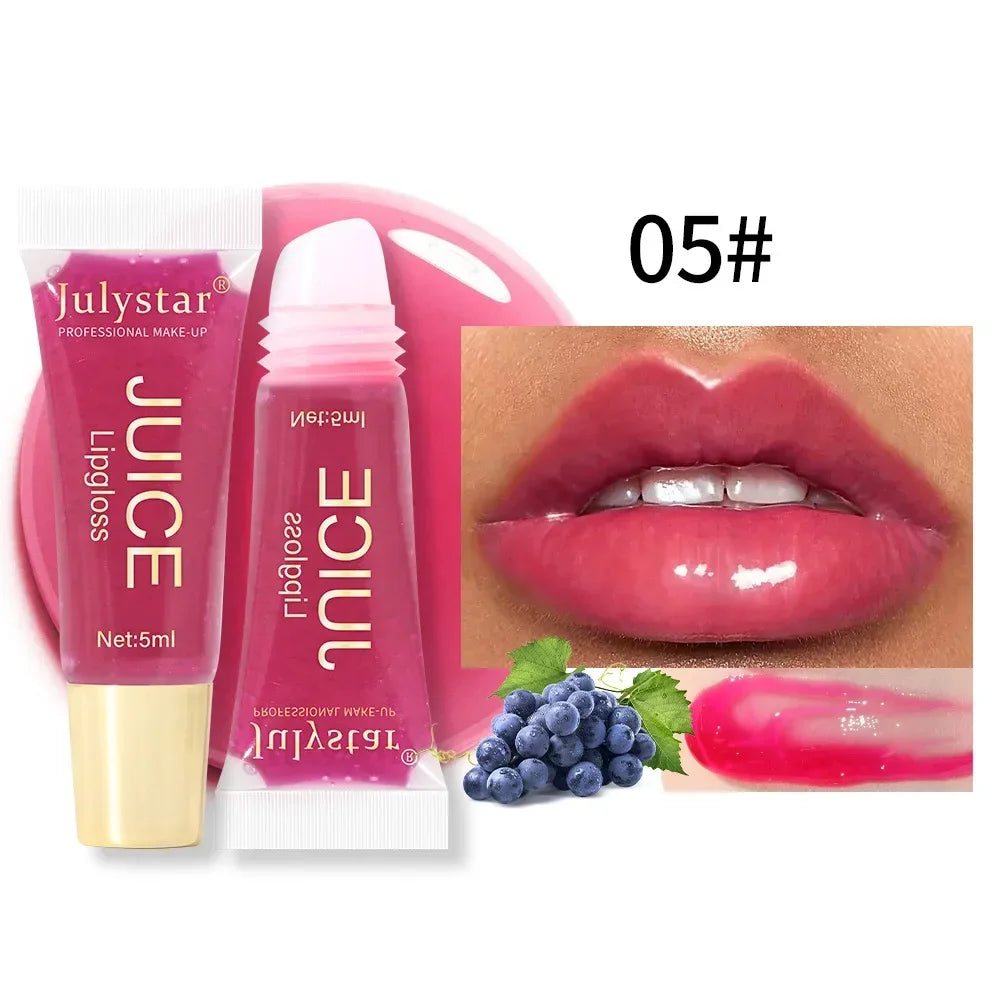 Nude Brown Plumping Lip Gloss – Moisturizing Fruit Lip Oil